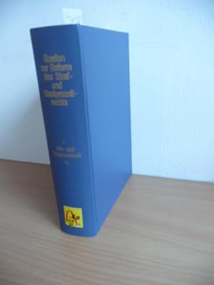 Imagen del vendedor de Quellen zur Reform des Straf- und Strafprozerechts - Band 3: 1. Teil, Sitzungen vom Juli 1927-Mrz 1928. Sitzungen der deutschen und sterreichischen parlamentarischen Strafrechtskonferenzen (1927-1930) a la venta por Gebrauchtbcherlogistik  H.J. Lauterbach