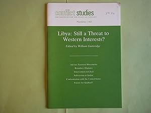Seller image for Libya: Still a Threat to Western Interests?.Conflict Studies Number 160. for sale by Carmarthenshire Rare Books