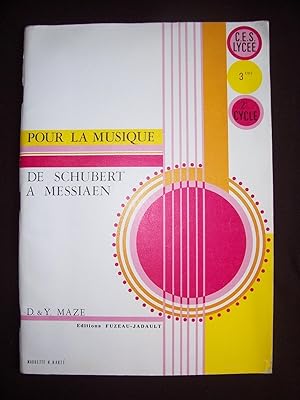 Image du vendeur pour Pour la musique - De Schubert  Messiaen mis en vente par Librairie Ancienne Zalc