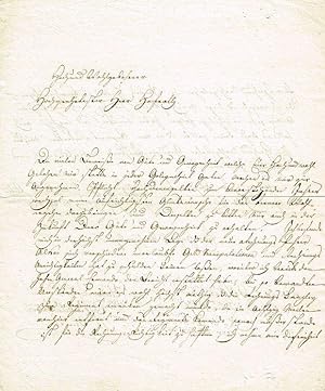 Eigenhänd. Brief mit Unterschrift, 2 Seiten, in-8, Grodek in Ostgalizien, 27. 12. 1807.