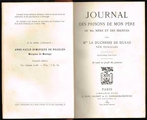 Journal des prisons de mon père, de ma mère et des miennes. Deuxième édition.