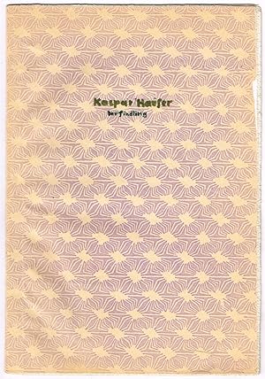 Kaspar Hauser. Der Findling. Buchfragment (S. 279-300) aus "Das Buch merkwürdiger Kinder. Lebensb...