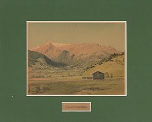 Bild des Verk�ufers f�r "Das Kitzsteinhorn." Montierte Chromolithographie aus J. NOWOPACKY, Alpine Kunstbl�tter, Prag 1903. zum Verkauf von Wiener Antiquariat Ingo Nebehay GmbH