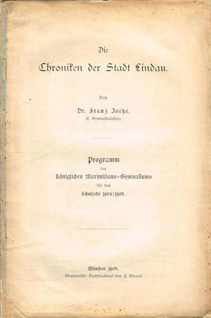 Die Chroniken der Stadt Lindau.