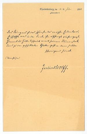 Imagen del vendedor de Eigenh. Zitat mit U. a la venta por Antiquariat INLIBRIS Gilhofer Nfg. GmbH