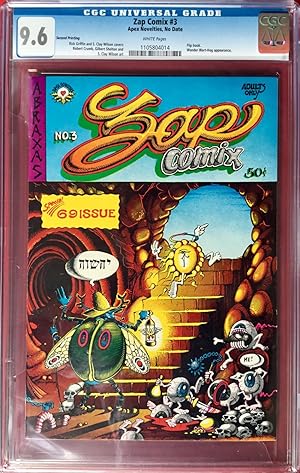 Seller image for ZAP COMIX No. 3 (Special 69 Issue) - CGC Graded 9.6 (NM+) for sale by OUTSIDER ENTERPRISES