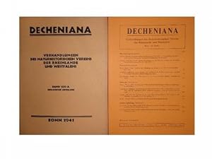 Decheniana - Verhandlungen des Naturhistorischen Vereins der Rheinlande und Westfalens. Bd. 100 A...