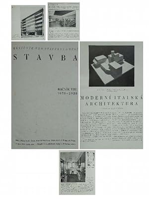 Seller image for Mesicnik Pro Stavebni Umeni Stavba. Bd. VII (1928) & Bd. VIII (1929/30). for sale by Eugen Kpper