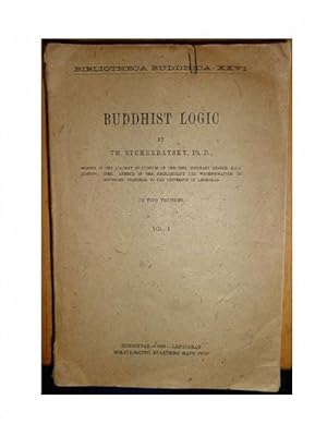 Bild des Verkufers fr Buddhist Logic - Vol 1. zum Verkauf von Eugen Kpper