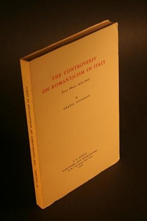 Seller image for The controversy on romanticism in Italy: first phase, 1816-1823. for sale by Steven Wolfe Books