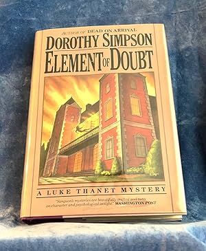 Bild des Verkufers fr ELEMENT OF DOUBT: A Luke Thanet Mystery **SIGNED COPY** zum Verkauf von MURDER BY THE BOOK