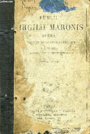 Bild des Verkufers fr PUBLII VIRGILII MARONIS OPERA zum Verkauf von Le-Livre