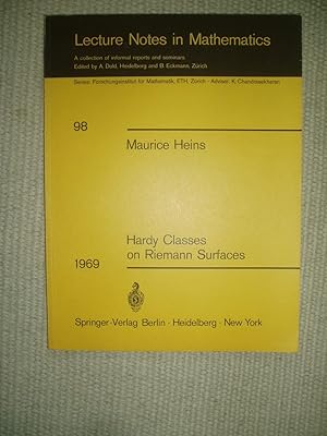 Imagen del vendedor de Hardy Classes on Riemann Surfaces a la venta por Expatriate Bookshop of Denmark