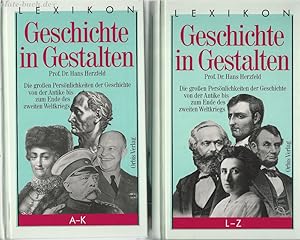 Bild des Verkufers fr Geschichte in Gestalten. Lexikon. Die grossen Persnlichkeiten der Geschichte von der Antike bis zum Ende des Zweiten Weltkriegs. Mit 1500 Kurzbiographien von A bis Z. Band I und II im OSchuber. zum Verkauf von Antiquariat-Plate