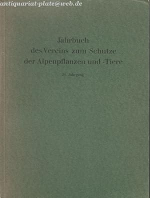 Bild des Verkufers fr Jahrbuch des Vereins zum Schutze der Alpenpflanzen und -Tiere. 19.-20. Jahrgang. zum Verkauf von Antiquariat-Plate