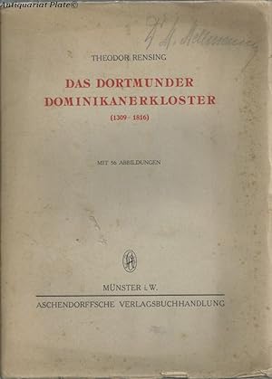 Bild des Verkufers fr Das Dortmunder Dominikanerkloster. 1309-1816. zum Verkauf von Antiquariat-Plate