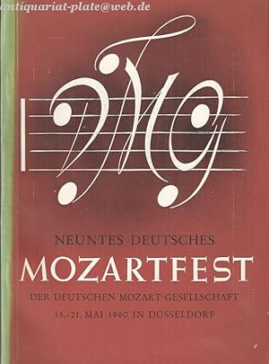 Neuntes Deutsches Mozartfest der Deutschen Mozartgesellschaft.