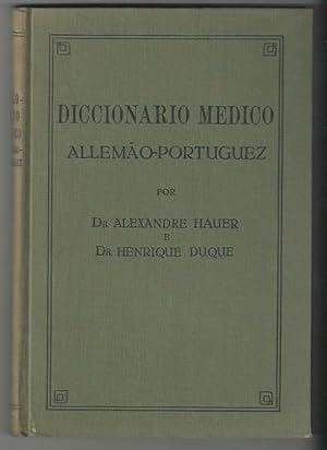 Diccionario Medico Allemão-Portuguez.