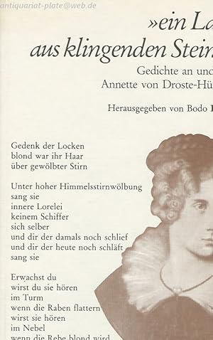 Bild des Verkufers fr Ein Lasso aus klingenden Steinen" : Gedichte an und ber Annette von Droste-Hlshoff. hrsg. von Bodo Plachta. zum Verkauf von Antiquariat-Plate