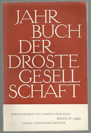 Jahrbuch der Drostegesellschaft 1962. Westfälische Blätter für Dichtung und Geistesgeschichte Ban...