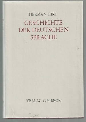 Geschichte der deutschen Sprache(4. Band, Erster Teil ). Etymologie der Neuhochdeutschen Sprache ...