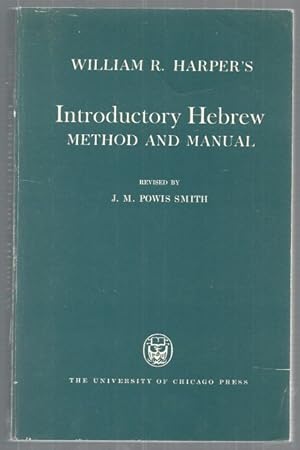 Introductory Hebrew. Method and Manual.