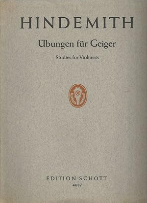 Übungen für Geiger - Studies for Violinists (1926).