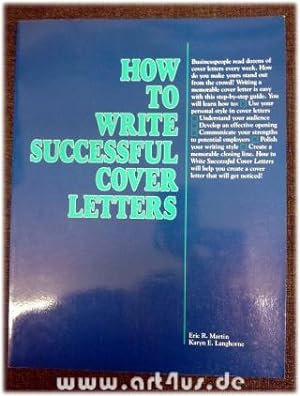 Imagen del vendedor de How to Write Successful Cover Letters. a la venta por art4us - Antiquariat