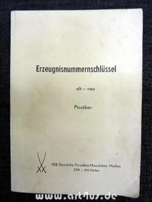 Seller image for Erzeugnisnummernschlssel : alt - neu : Plastiken. for sale by art4us - Antiquariat