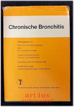 Bild des Verkufers fr Chronische Bronchitis : Symposion in Bad Ems, Februar 1968 Vorwort und Einfhrung von Prof. Dr. A. Heymer. zum Verkauf von art4us - Antiquariat