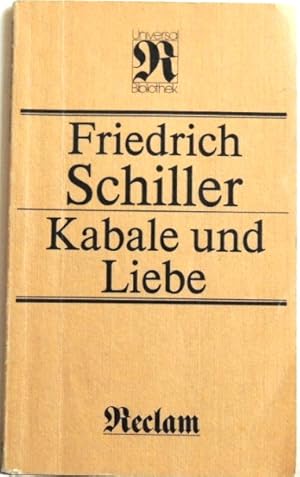 Bild des Verkufers fr Kabale und Liebe Ein brgerliches Trauerspiel zum Verkauf von Peter-Sodann-Bibliothek eG