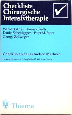 Bild des Verkufers fr Checkliste chirurgische Intensivtherapie zum Verkauf von Peter-Sodann-Bibliothek eG