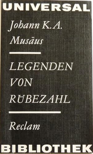Bild des Verkufers fr Legenden von Rbezahl Mrchen und Sagen zum Verkauf von Peter-Sodann-Bibliothek eG