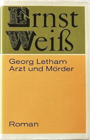 Imagen del vendedor de Georg Letham - Arzt und Mrder; Roman; a la venta por Peter-Sodann-Bibliothek eG