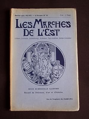 Image du vendeur pour Les marches de l'Est - N15 1912-1913 mis en vente par Librairie Ancienne Zalc