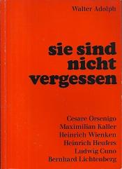 Imagen del vendedor de Sie sind nicht vergessen. Gestalten aus der jngsten Kirchengeschichte. Cesare Orsenigo. Maximilian Kaller. Heinrich Wienken. Heinrich Heufers. Ludwig Cuno. Bernhard Lichtenberg. a la venta por Antiquariat Axel Kurta