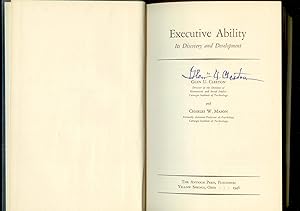 Immagine del venditore per Executive Ability: Its Discovery and Development (Signed Copy) venduto da Ramblin Rose Books