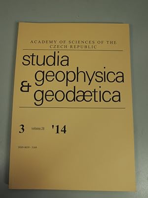 Seller image for STUDIA GEOPHYSICA & GEODAETICA. Vol. 58; 3 / 2014. Paleomagia: A PHP / MYSQL database of the Precambrian paleomagnetic data. A journal of geophysics, meteorology and climatology, geodesy. for sale by Antiquariat Bookfarm