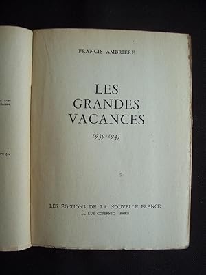 Les grandes vacances 1939-1945