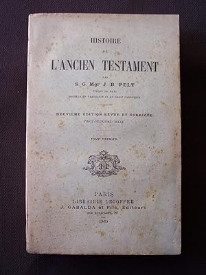 Seller image for Histoire de l'ancien testament - T.1 for sale by Librairie Ancienne Zalc
