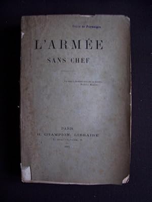 Seller image for L'arme sans chef for sale by Librairie Ancienne Zalc