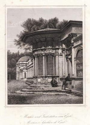 Moschée und Grabstätten von Ejub. Stahlstich von C.Steinicken nach einer Photographie von Robertson.