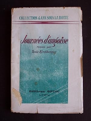 Bild des Verkufers fr Journes d'angoisse zum Verkauf von Librairie Ancienne Zalc