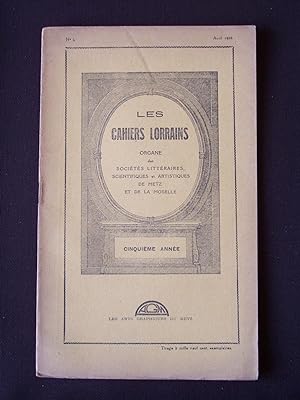 Les cahiers lorrains - N°4 1926