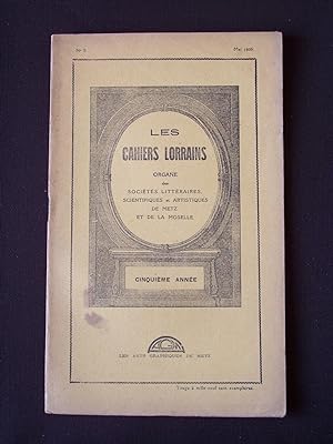 Les cahiers lorrains - N°5 1926