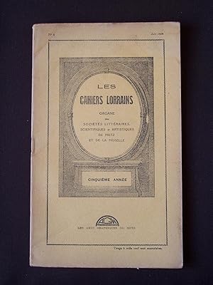 Les cahiers lorrains - N°6 1926