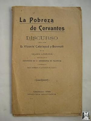 Seller image for LA POBREZA DE CERVANTES for sale by Librera Maestro Gozalbo