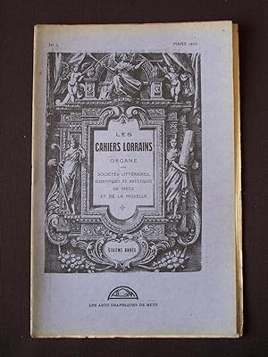 Les cahiers lorrains - N°3 1927