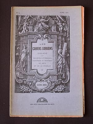 Les cahiers lorrains - N°4 1927