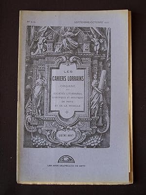 Les cahiers lorrains - N°9-10 1927